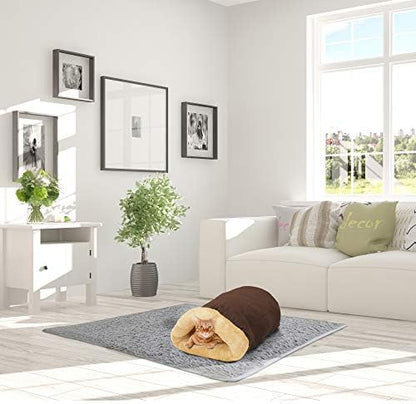 4 in 1 Self Warming Burrow Cat Bed Hideway Sleeping Cuddle Cave