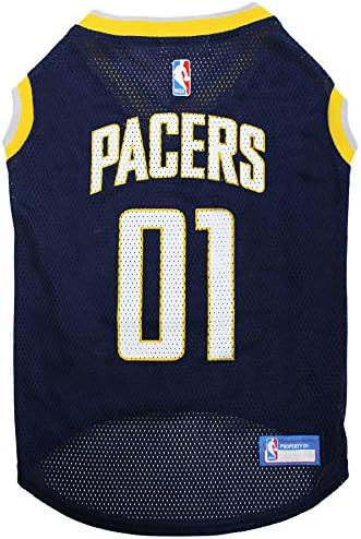 Pets First NBA INDIANA PACERS DOG Jersey, X-Small - Tank Top Basketball Pet Jersey