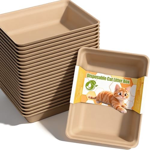 Disposable Litter Boxes for Cats Leak-Proof: 3/6/9/20/32-Pack Odor Control