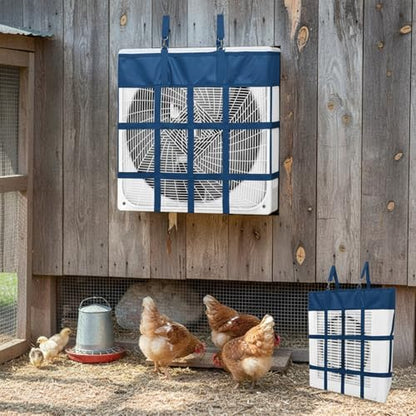 Tessco for you 1 Pcs Box Fan Holders for Horse Stall, Nylon Bag,Blue