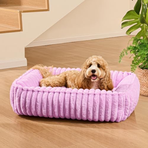 Small Dog Bed Calming Cat Bed for Indoor Cats 20’’x16’’ Lilac