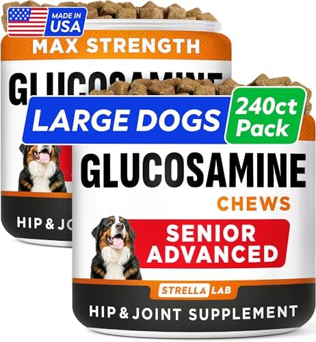 Senior Advanced Glucosamine for Dogs, Chondroitin Hip Joint Supplement Chew
