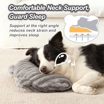Dog Calming Pillow,Soft and Neck-Friendly,Washable Pet Neck Pillows,17"x10"