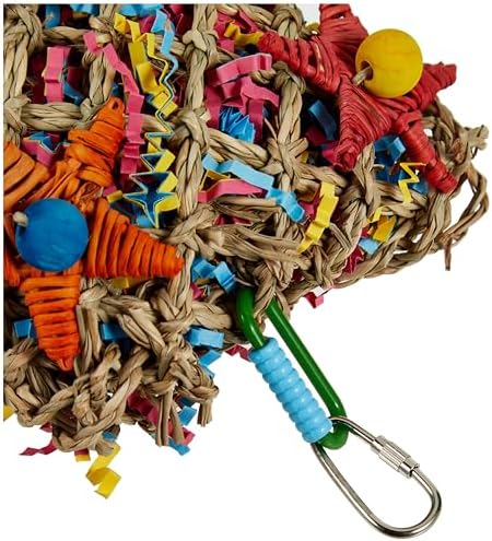 Super Bird Creations SC208 Foraging Toy - Ideal for Small Animals - Fun & Entertaining Animal Toy - Pickin’ Pocket Design - Made with Safe Components - 5” x 3” x 7.5”