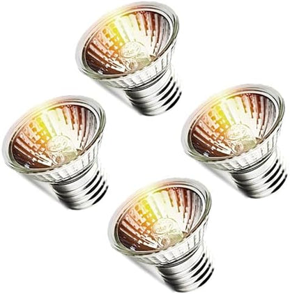 WIONBE 4 Pack E26 25W UVA+UVB Reptile Heat Lamp Bulb Heat Lamp for Food