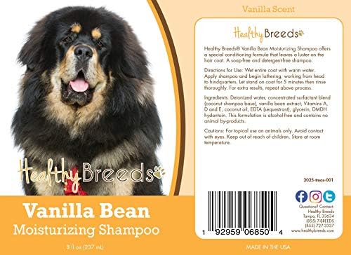 Healthy Breeds Tibetan Mastiff Vanilla Bean Moisturizing Shampoo 8 oz