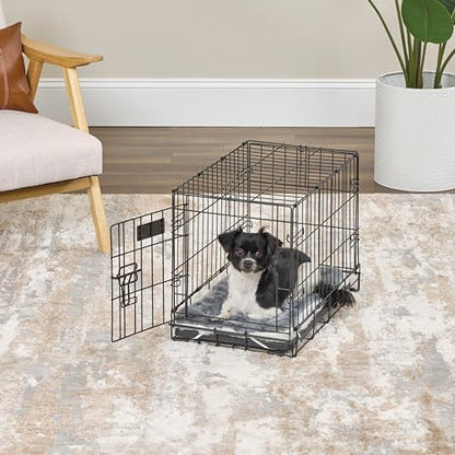 MidWest Homes for Pets Reversible Pet Bed; Machine Washable; Great for Small Dog Breeds; Spotted Gray; 22"; 40222-FVGYS