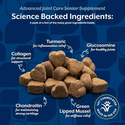 NaturVet Senior Advanced Joint Health Dog Supplement - 60 Ct