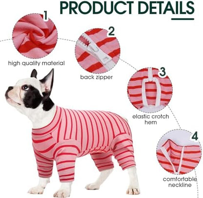 Kuoser Dog Recovery Suit, Anti-Licking Pajamas for Wounds