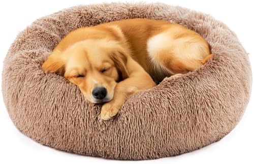 NEWBULIG 30.7x30.7 Inch Donut Dog Bed for Indoor Use, Large Sized Pet Sofa