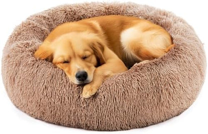 NEWBULIG 30.7x30.7 Inch Donut Dog Bed for Indoor Use, Large Sized Pet Sofa