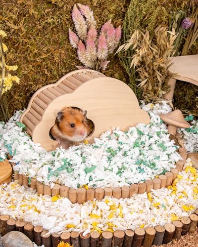 Niteangel Paper Pellets Hamster Bedding: 36L White Absorb Odors & No Dust