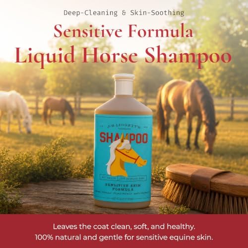 J.R.LIGGETT'S Liquid Horse Shampoo, Natural Mane and Tail Cleanser 16.9 oz