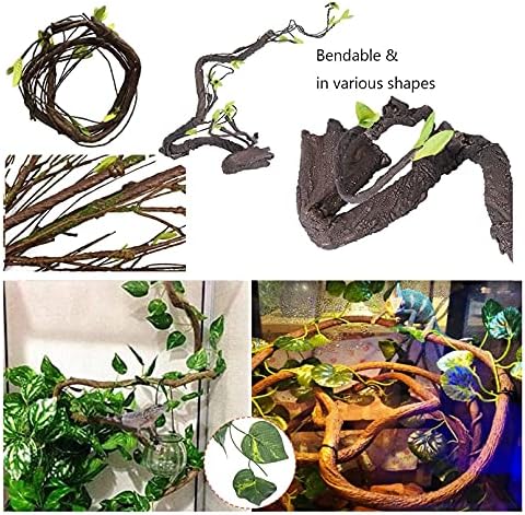 Gecko Coco Den Reptile Hideouts, Raw Coconut Husk Hut for Leopard Gecko, Sturdy Hanging Home, Climbing Porch, Hiding, Sleeping & Breeding Pad