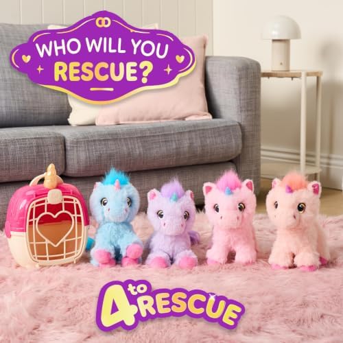 ScruffaLuvs Unicorn Scruffs Plush Toy, Wash to Reveal 1 of 4 Unicorns