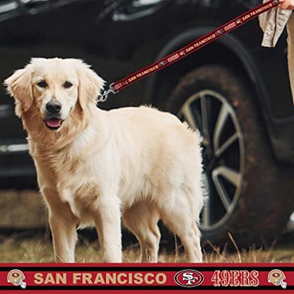 NFL PET Leash San Francisco 49ers Dog Leash, Small Football Team Leash for Dogs & Cats. A Shiny & Colorful Cat Leash & Dog Leash Licensed by The NFL