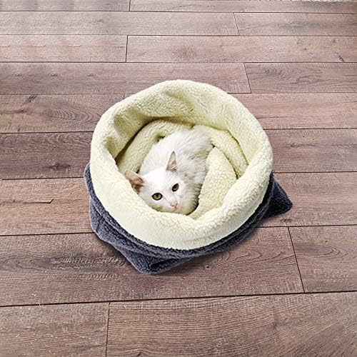 Cat Cave Sleeping Bag,Warming Pad Sack Burrowing Cozy Soft Comfortable Bed