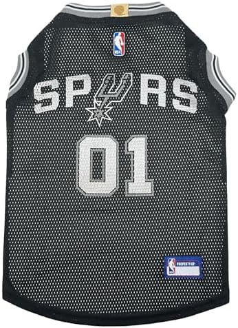 NBA SAN ANTONIO SPURS DOG Jersey, Small - Tank Top Basketball Pet Jersey
