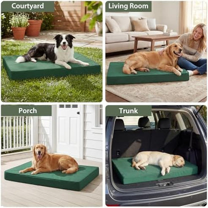 WNPETHOME Outdoor Waterproof Dog Bed Large Sized, Washable Creat Pad 36"