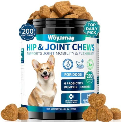 Joint Supplement for Dogs, Glucosamine for Dogs,180 Soft Chews