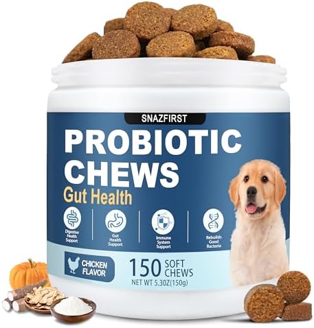 Probiotics for Dogs, Dog Probiotics Chews for Digestive Health &Gut Health