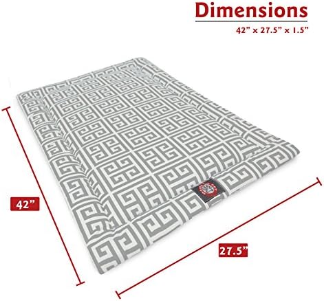 42" Towers Gray Crate Dog Bed Mat By Majestic Pet Products