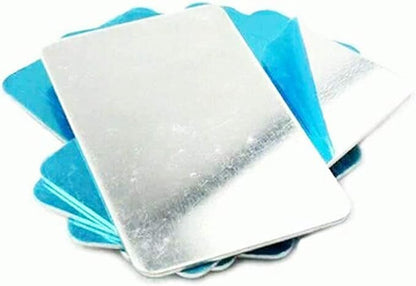 Aluminum Pet Cooling Pad for Bunny, Cat, Rabbit, Hamster, Guinea Pig and Other Small Pets, 11.8" X 7.9" Summer Animal Cool Mat Plate Ice Bed Cage Accessories