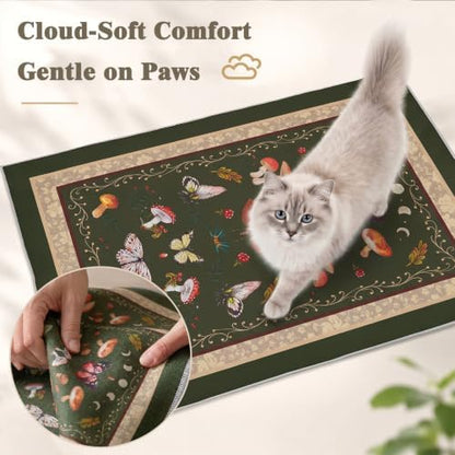 Bienbee Cat Litter Mat, 2 Pack 33" x 22" Machine Washable for Litter Boxes