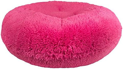 Bessie and Barnie Signature Lollipop Luxury Shag Extra Plush Faux Fur Bagel Pet / Dog Bed (Multiple Sizes)