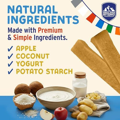 Himalayan Dog Chew Yogurt Sticks, Probiotic Treats, Apple Honey, 5 Treats