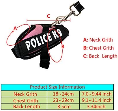 Rabbit Harness with Leash for Bunny Rabbits Cats Small Animals (Pink)