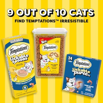 Temptations Jumbo Stuff Crunchy & Soft Cat Treats, Chicken, 5.3 oz, 10 Pack