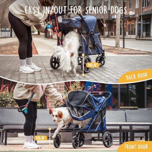 CANINE CANYON All-Terrain Pet Stroller for Large & Medium Dogs