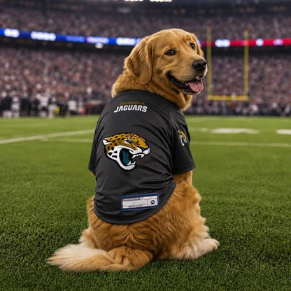 Littlearth NFL Jacksonville Jaguars Stretch Pet Jersey, Team Color, X-Large