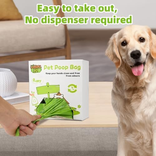 Poop Bags for Dogs, 200 Count Dog Poop Bags with Handles, Extra Thick Strong Leak Proof Doggie Waste Bag for Waste Refuse Cleanup, Outdoor Puppy Walking and Cats Litter