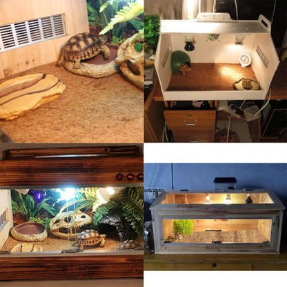 PIVBY 2 PCS Reptile Carpet, Natural Coco Coir Mat (15.74" x 11.81"), Coconut Fiber Substrate Pet Terrarium Liner for Bearded Dragon Tortoise Habitat Lizards Turtles Snakes Iguana Hermit Crab