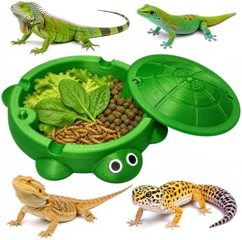 Bearded Dragon Dig Box & Tank Accessory, Turtle Small Reptile Food Dish