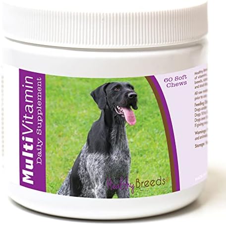 Healthy Breeds German Wirehaired Pointer Multi-Vitamin Soft Chews 60 Count (1127-gmwp-001)