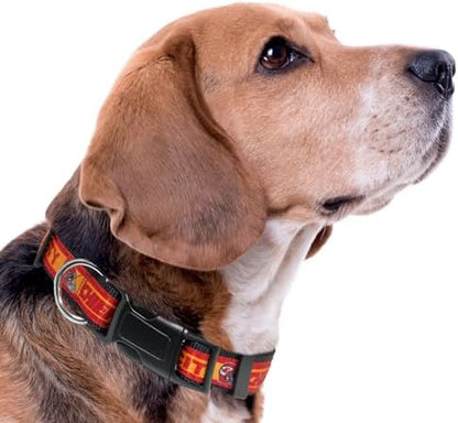Pets First NFL Kansas City Chiefs Licensed PET COLLAR, Medium - Heavy-Duty, Strong, and Durable Dog Collar. Available in 31 Football Teams and 4 Sizes