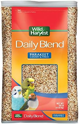 Wild Harvest Daily Blend Bird Food For Parakeet, Canary & Finch,10 lbs