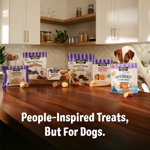 Three Dog Bakery Ultimate Celebration Cake Bites,Soft-Baked Dog Treats and Cookies with Real Ingredients,12 oz,(Pack of 2)