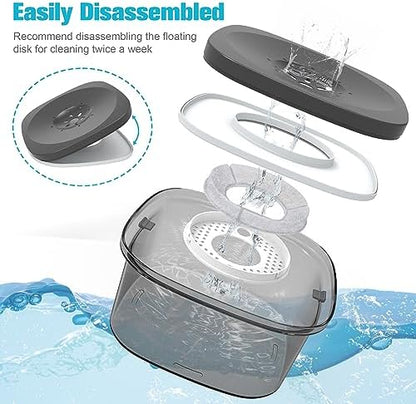 UPSKY 4L Dog Water Bowl No Spill Large Capacity Slow Drinking Water Feeder