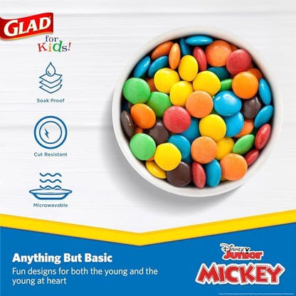 Glad Disney Mickey and Friends Disposable Snack Bowls, 6 Oz, 32 Ct, 10-Pk
