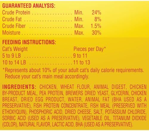 Meow Mix Irresistibles, Soft Cat Treats Made with Real Chicken, 5 Pouches