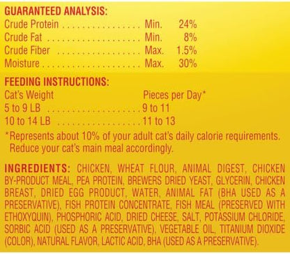 Meow Mix Irresistibles, Soft Cat Treats Made with Real Chicken, 5 Pouches