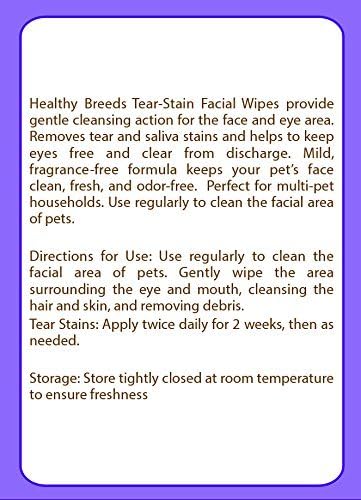 Healthy Breeds Cavapoo Tear Stain Wipes 70 Count