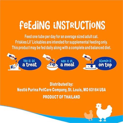 Friskies Purina Lil' Lickables with Chicken, Cat Treats - 16 oz. Carton