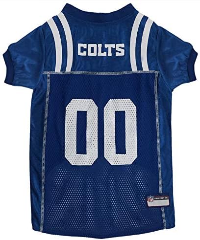 Pets First NFL Indianapolis Colts Dog Jersey, Size XX-Large, Football Shirt Costume for Pet, Dog Sports T-Shirt, NFL Team Clothing for Cats, Licensed Pet Apparel Available in 7 Sizes and 32 Teams