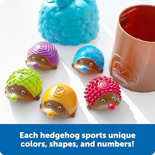 Learning Resources Spike the Fine Motor Hedgehog Sensory Tree House - 7 Pieces, Ages 18+ months Fine Motor and Sensory Toy, Toddler Educational Toys, Montessori Toys