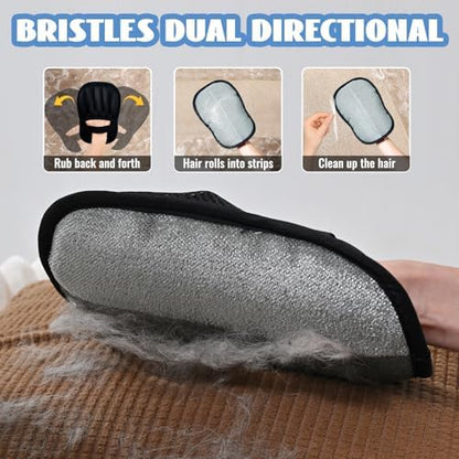 1 PCS Pet Hair Removal Glove for Dogs and Cats Reusable Newly Upgraded Five-Finger Electrostatic Pet Cat Dog Hair Remover Non-Slip Dog Hair Remover Tool for Couch, Clothing, Car Seat,Carpet